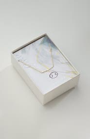 Sterling Forever 14K Gold Plated Station Constellation Pendant Necklace