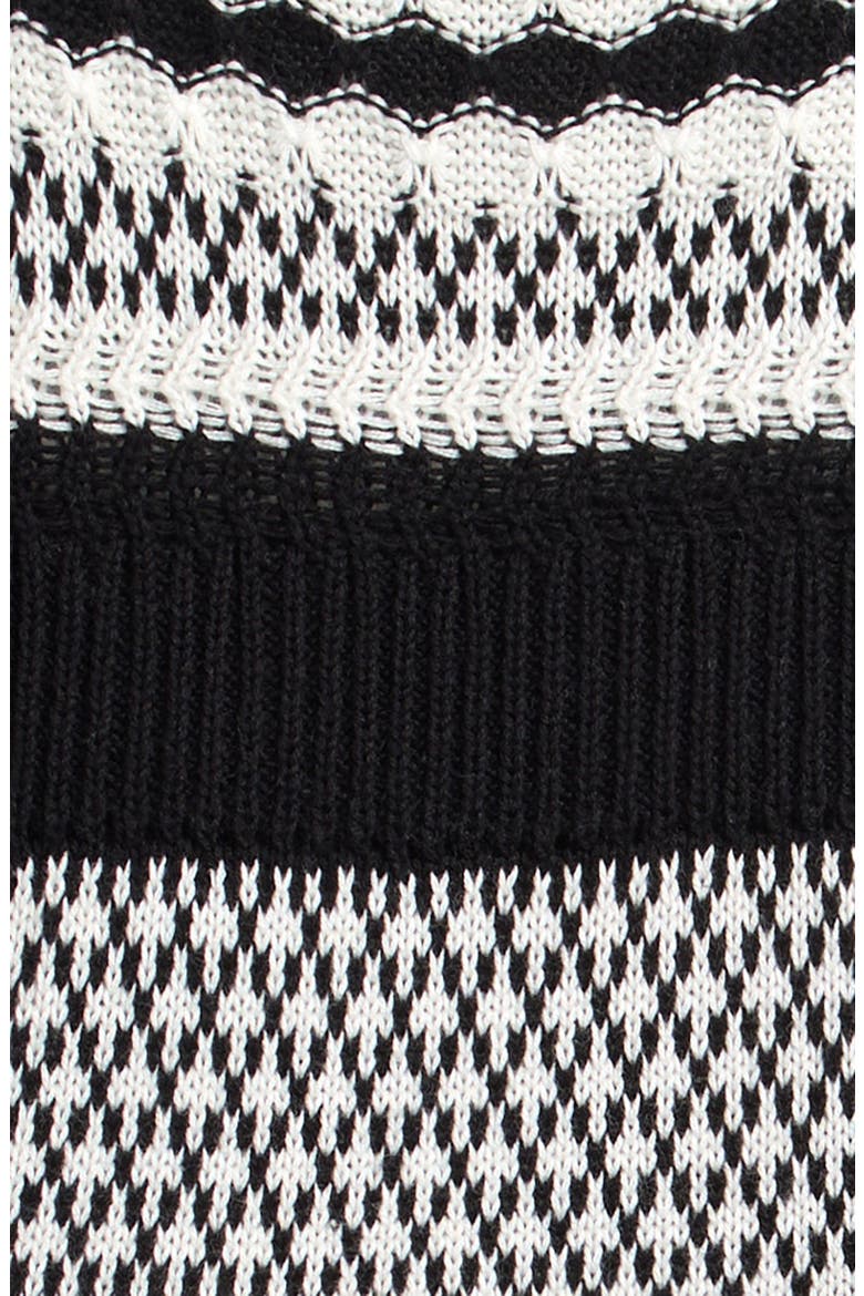 Ruffle Cotton Blend Sweater Dress with Bloomers, Alternate, color, JET STREAM/ BLCK