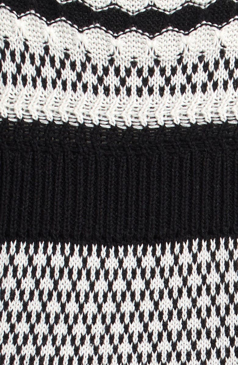 Splendid Ruffle Cotton Blend Sweater Dress with Bloomers, Alternate, color, Jet Stream/ Blck