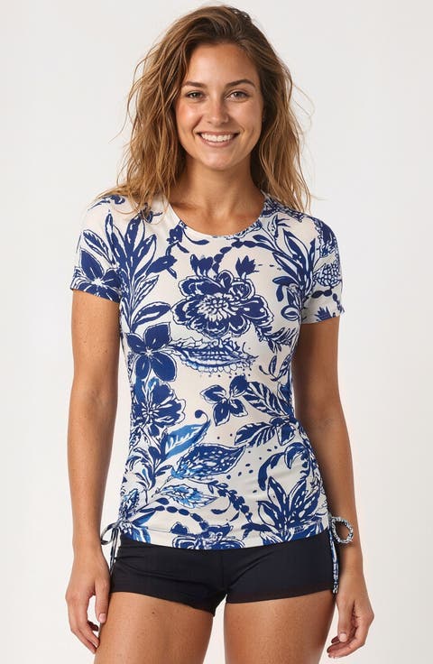 Short Sleeve Adele Swim Top