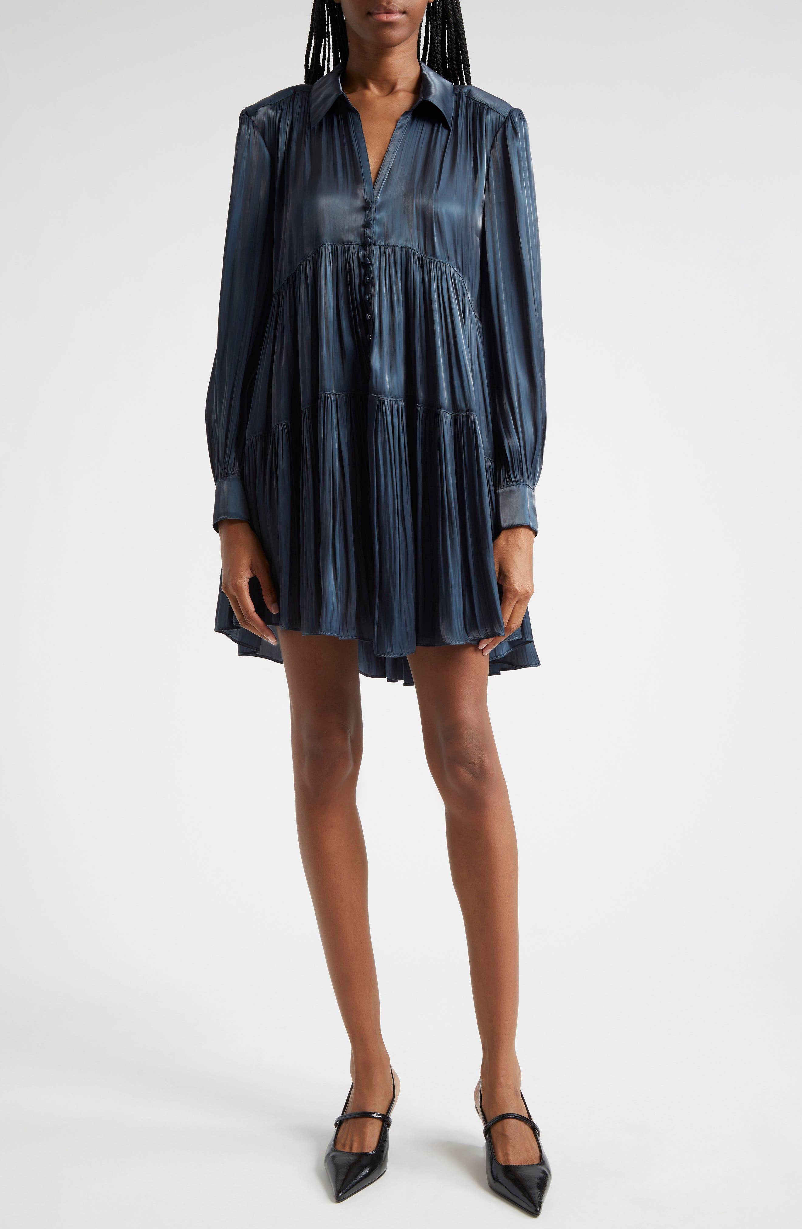 Cinq à Sept Lilly Long Sleeve Shirtdress