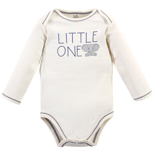 Touched By Nature Organic Cotton Long-sleeve Bodysuits In Multi
