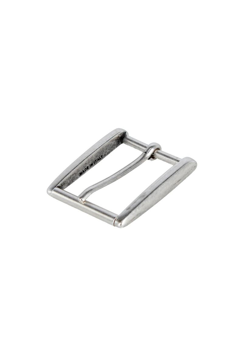 35mm Rectangular Classic Solid Brass Roller Harness Belt Buckle, Alternate, color, English Silver