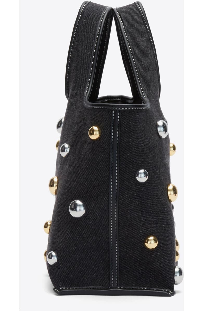 3.1 Phillip Lim Dome Embellishment Mini Market Tote Bag, Alternate, color, Black