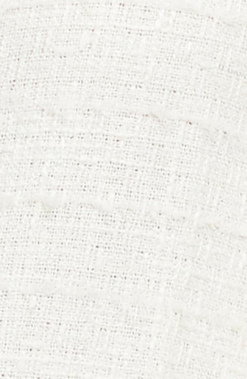 Lioness Riviera Contrast Trim Tweed Jacket In Neutral