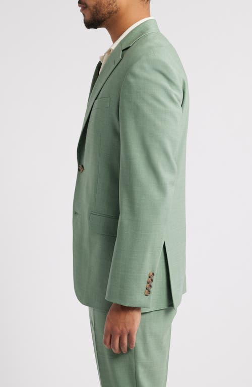 Nordstrom Henrik Trim Fit Stretch Italian Wool Suit Separate Jacket In Green