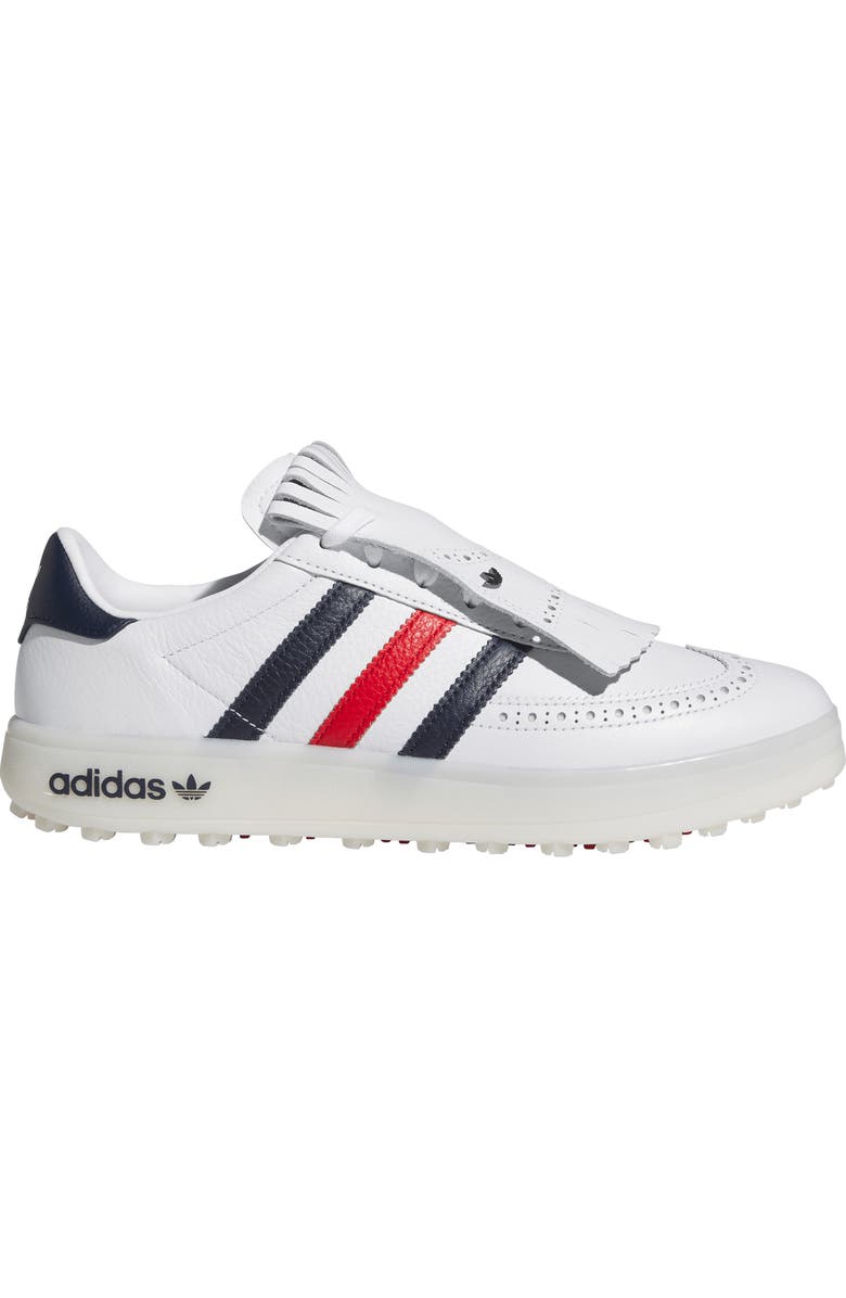 adidas Course Cup Spikeless Golf Sneaker, Alternate, color, White/ Night Indigo/ Scarlet
