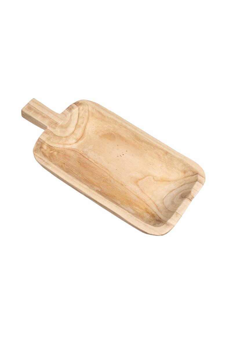 Paulownia Wood Decorative Tray, Natural, Main, color, Natural