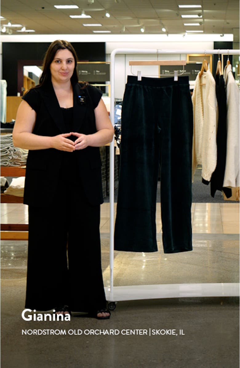 Cord Velour Flare Pants, sales video thumbnail