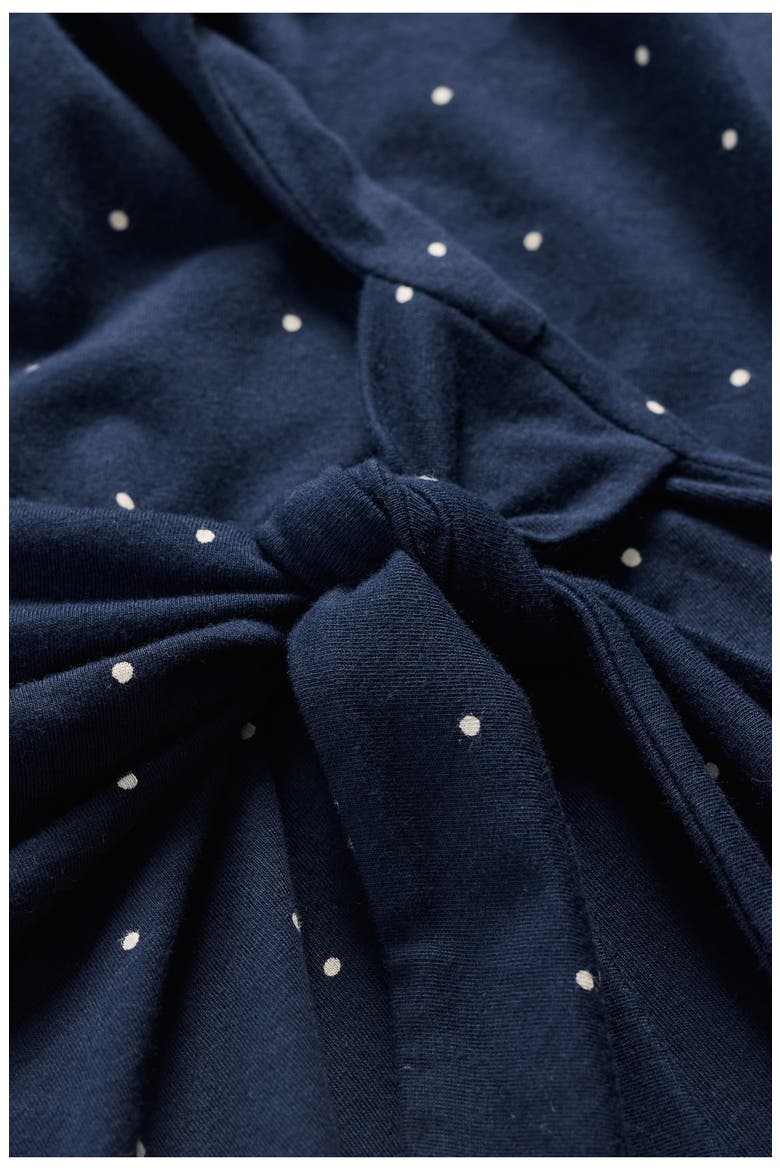 Fettling Tie Waist Jersey Midi Dress, Alternate, color, DOTTY SPECKLE MARITIME