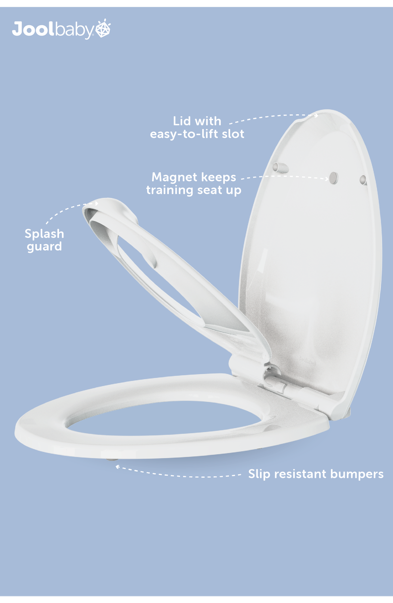 Jool Baby Quick Flip Toilet Seat, Alternate, color, White Round