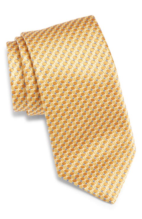 Geometric Silk Tie