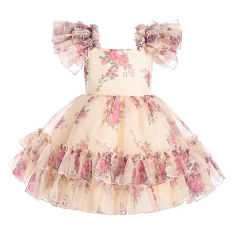 Rosavine Floral Tulle Dress (Toddler, Little Kid & Big Kid)