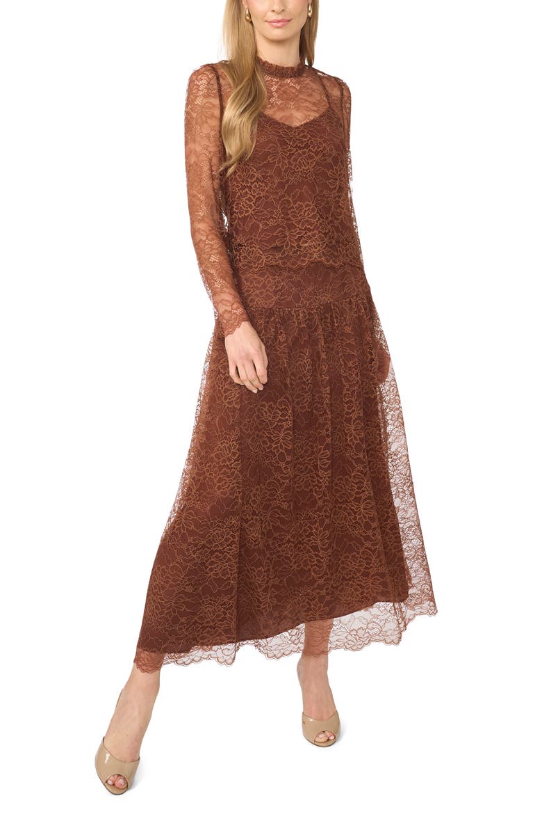 Lace Mock Neck Top, Alternate, color, ZINFANDEL