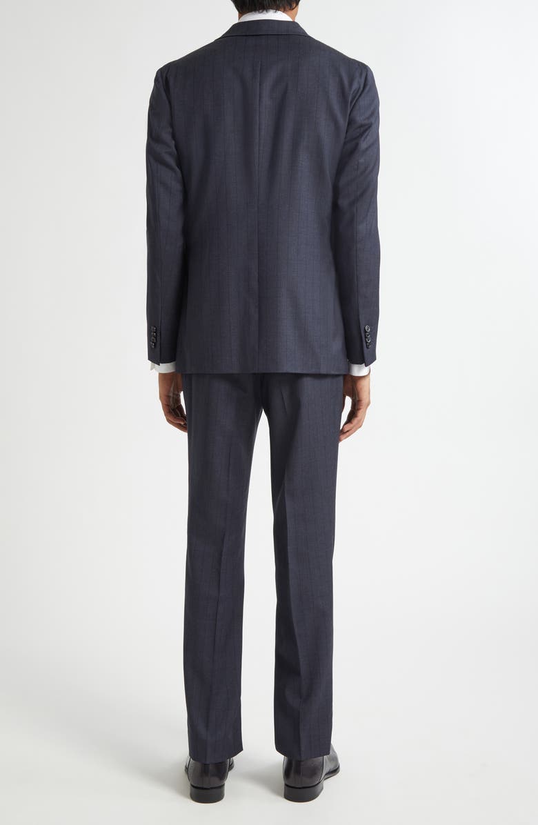 Boglioli B-Line Pinstripe Virgin Wool Suit, Alternate, color, Navy