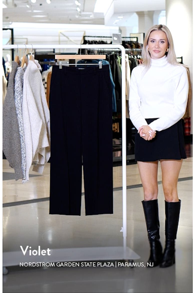 Kelsey Wide Leg Knit Trousers video