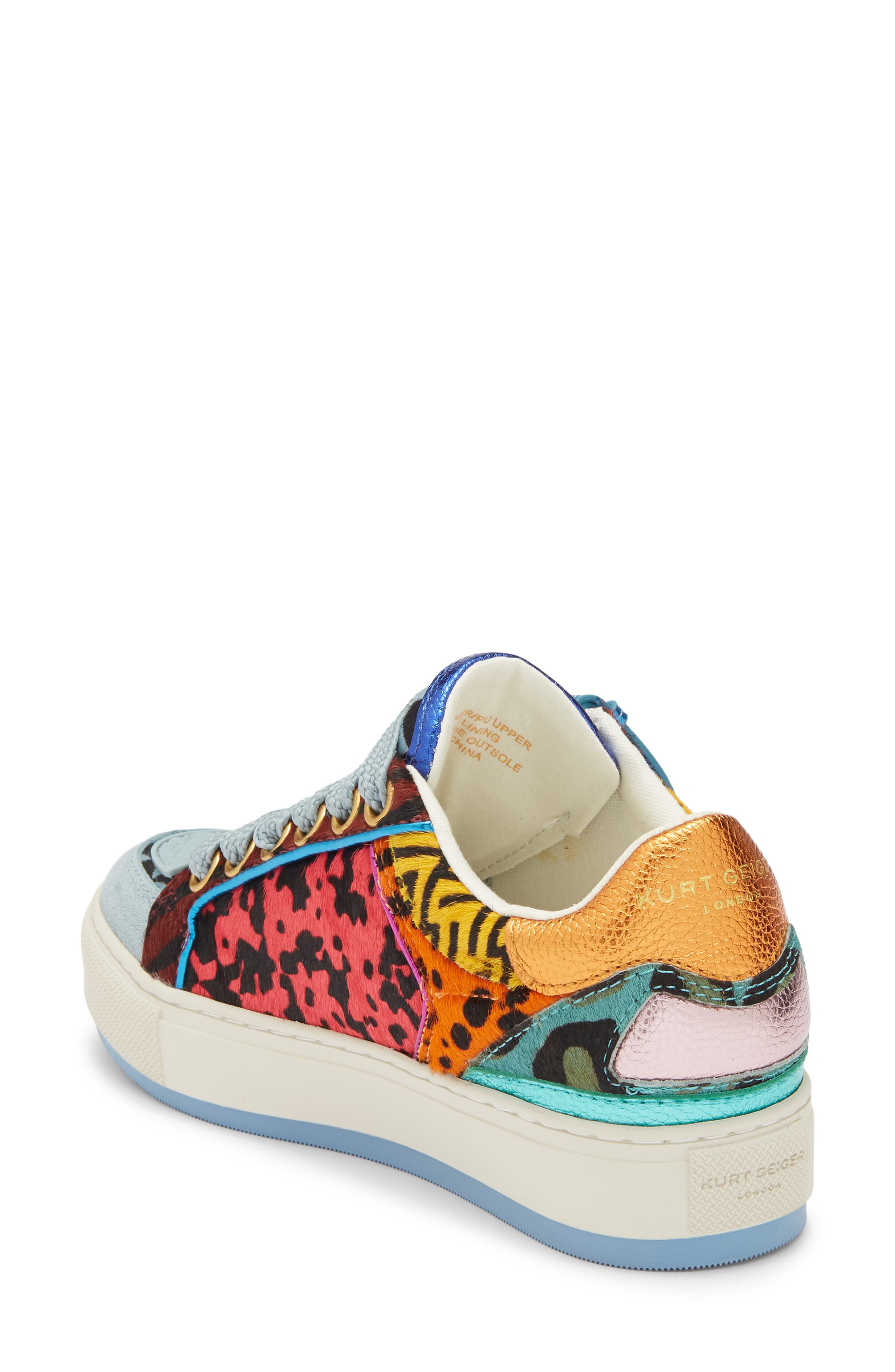 KG Kurt Geiger Southbank Tag Genuine Calf Hair Sneaker, Alternate, color, Blue/ Dark C