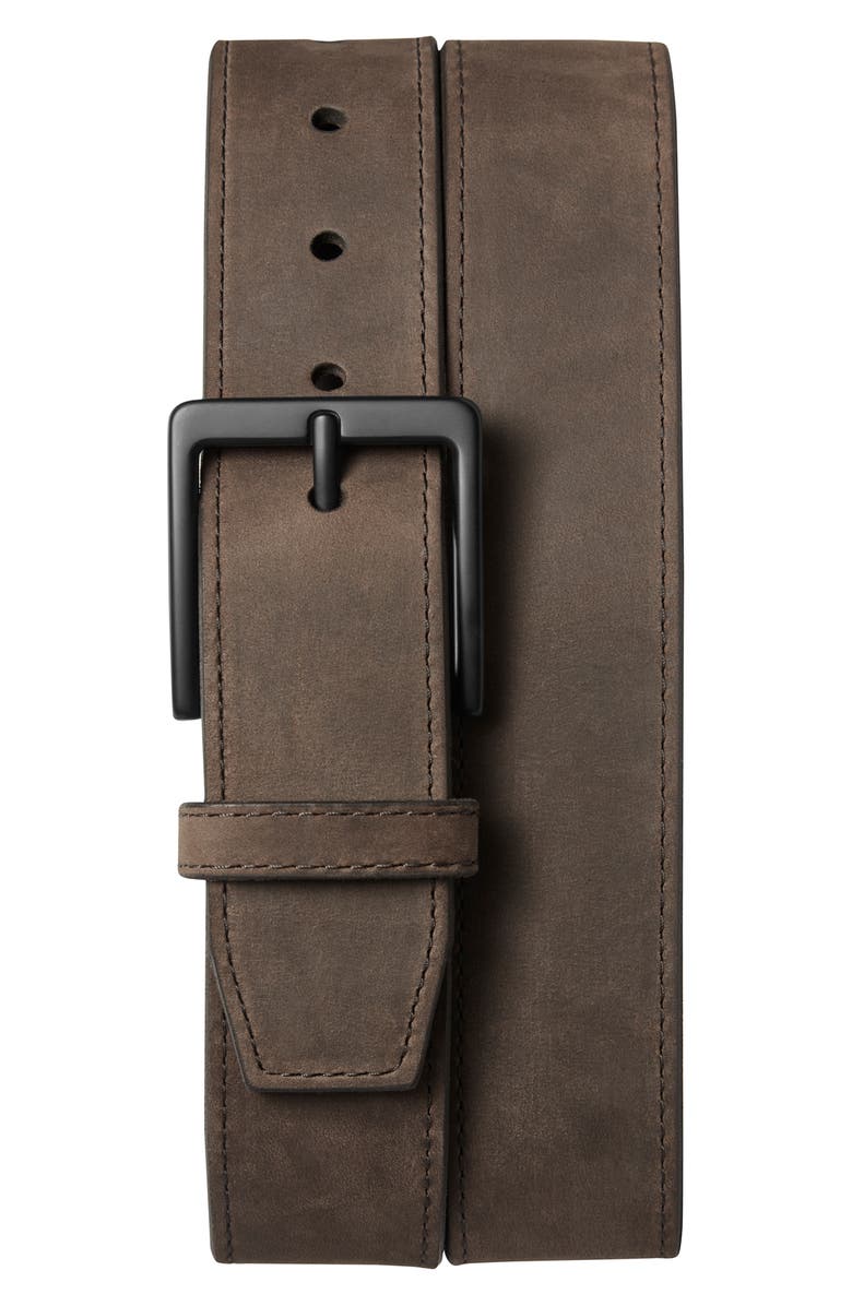 Shinola Utility Nubuck Leather Belt, Main, color,