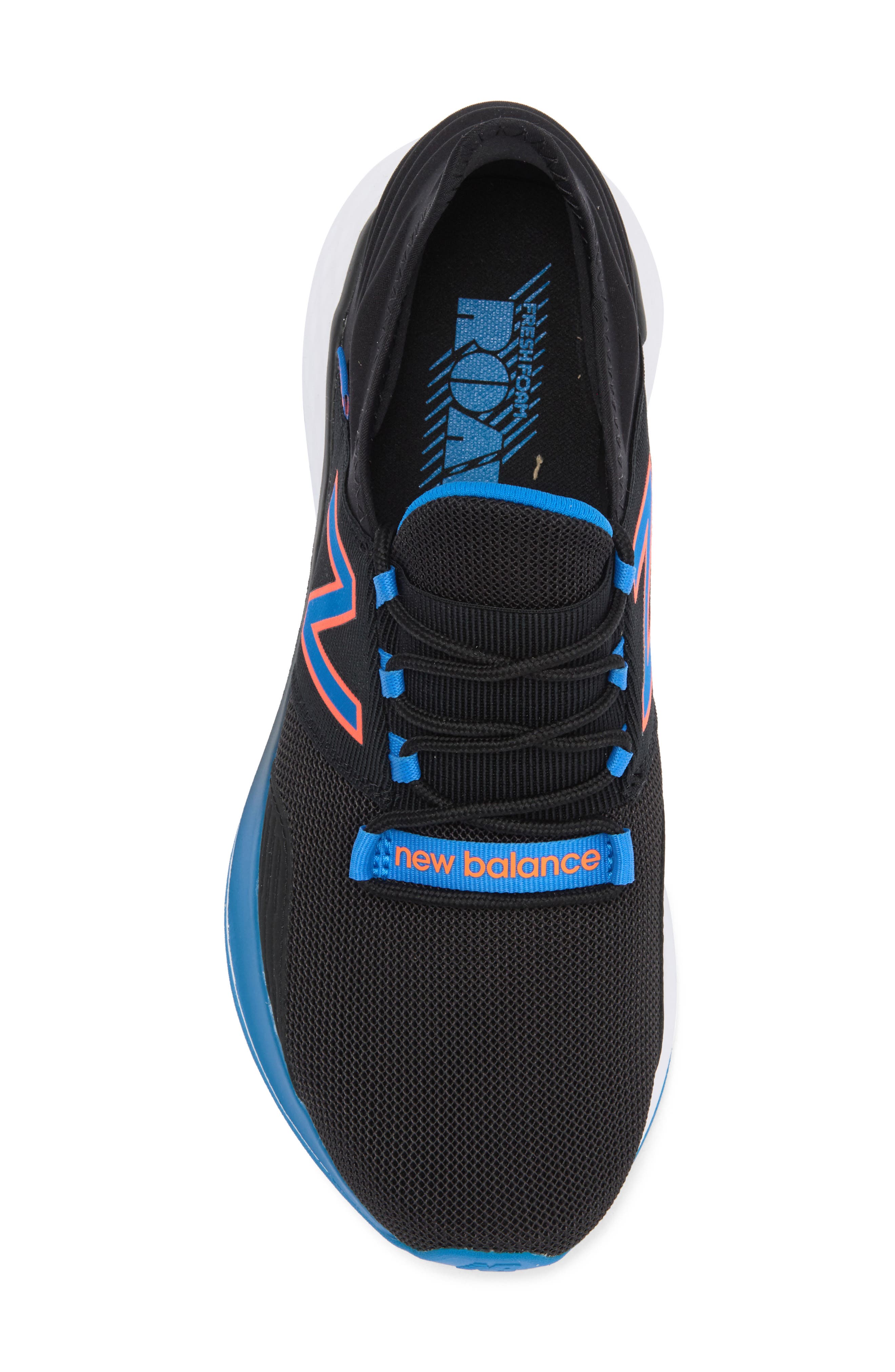 New Balance Fresh Foam Roav Knit Sneaker, Alternate, color, Black/ Serene Blue