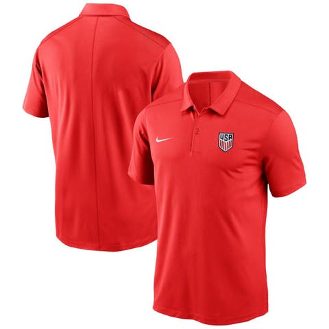 Men's Nike  Red USMNT Victory Performance Polo