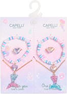 Capelli New York Kids' Tear & Share 6-Piece Bracelet, Ring & Necklace Set