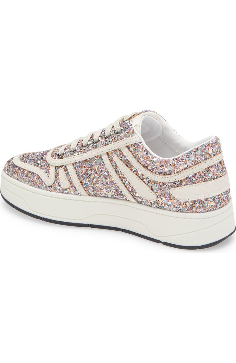 Jimmy Choo Hawaii Glitter Sneaker, Alternate, color,