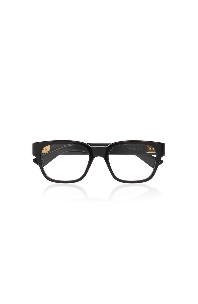 Bottega Veneta 52mm Rectangle optical glasses, Alternate, color, Black