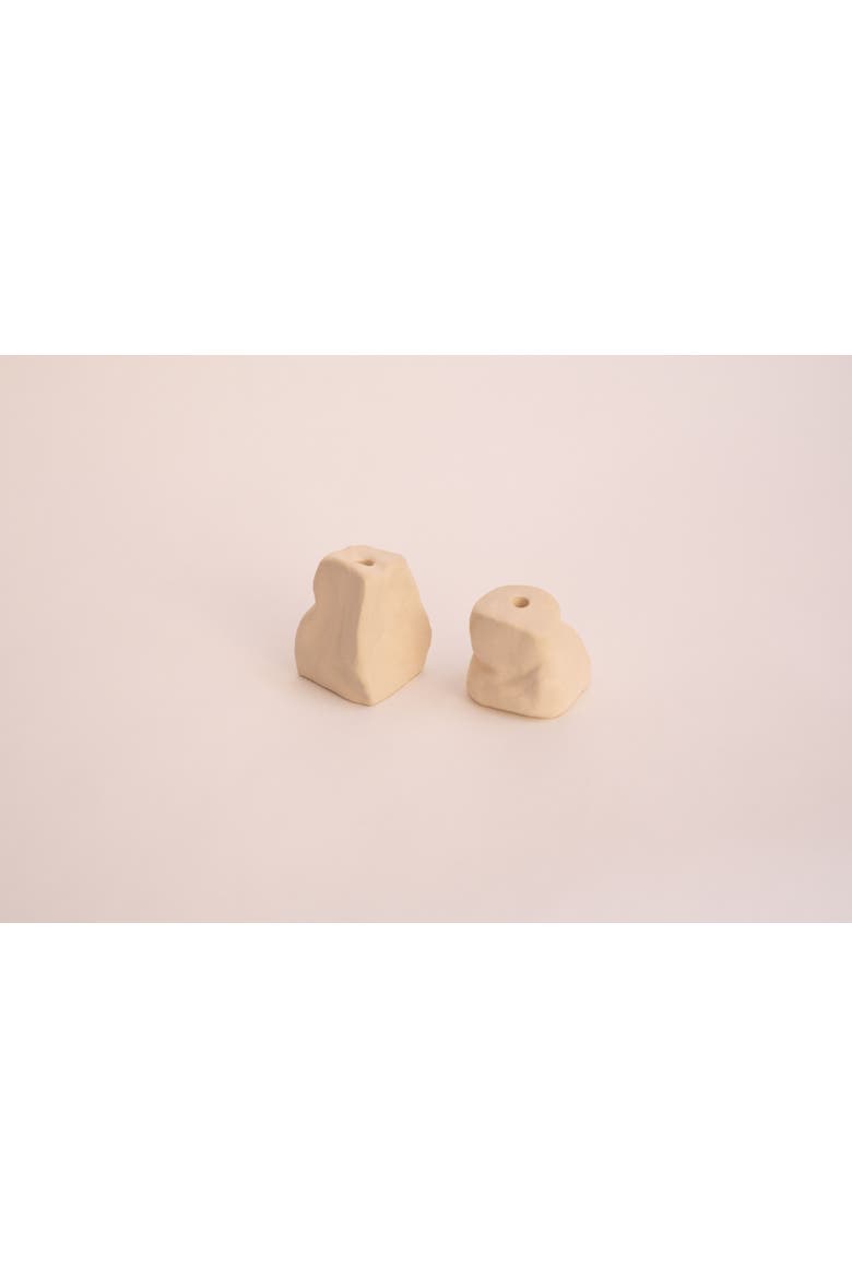 Monolith Candle Holders, Main, color, Cream