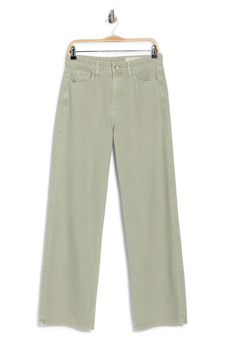 Lori Mid Rise Wide Leg Jeans, Main, color, SAGE