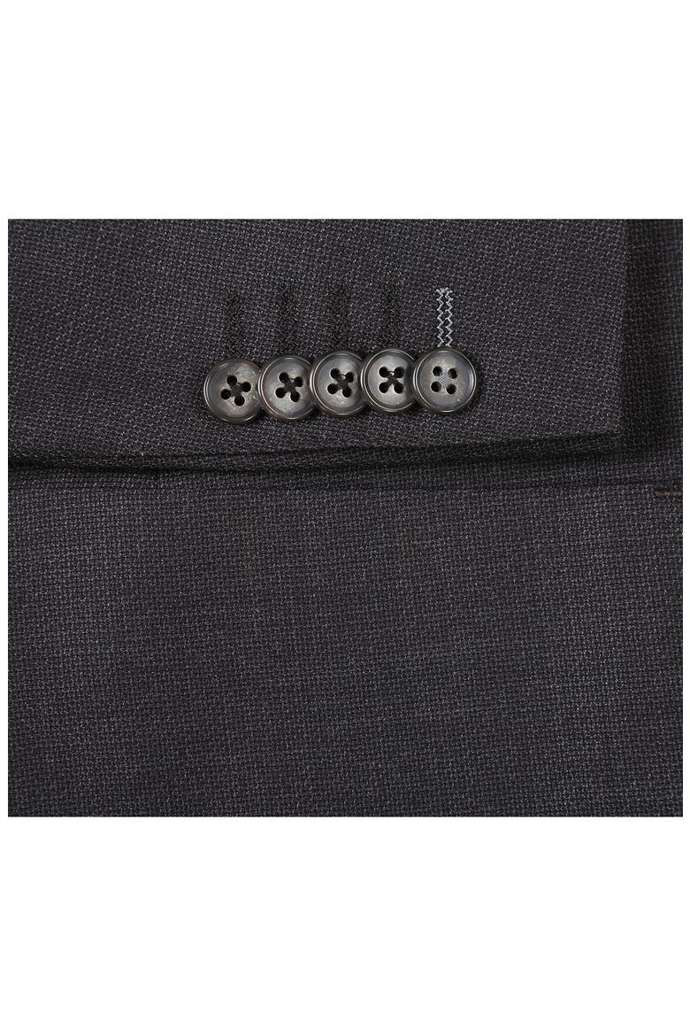 Notch Lapel Wool Blend Two-Piece Suit, Alternate, color, BROWN