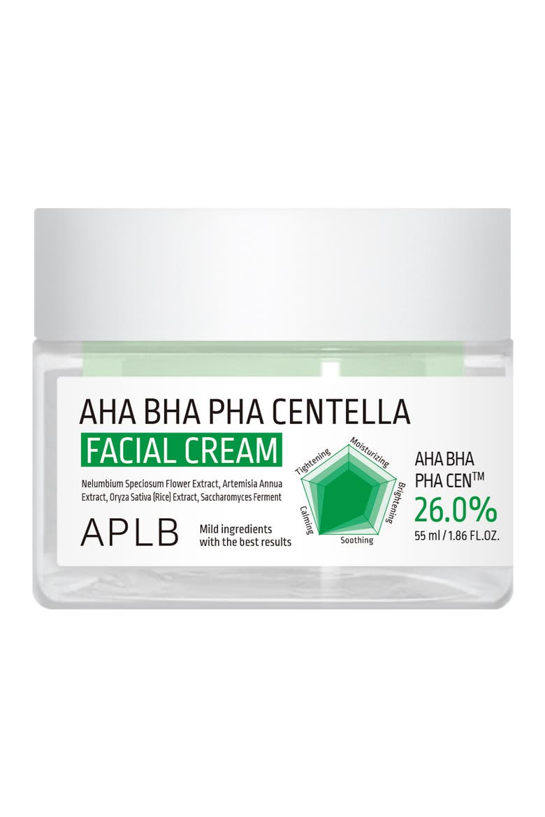 AHA BHA PHA Centella Facial Cream, Main, color, NO COLOR
