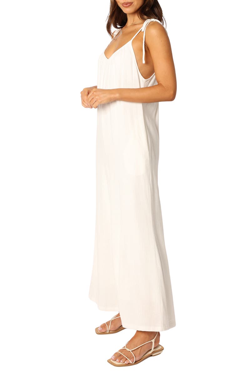 Petal & Pup Margo Tie Strap Linen Jumpsuit, Alternate, color,