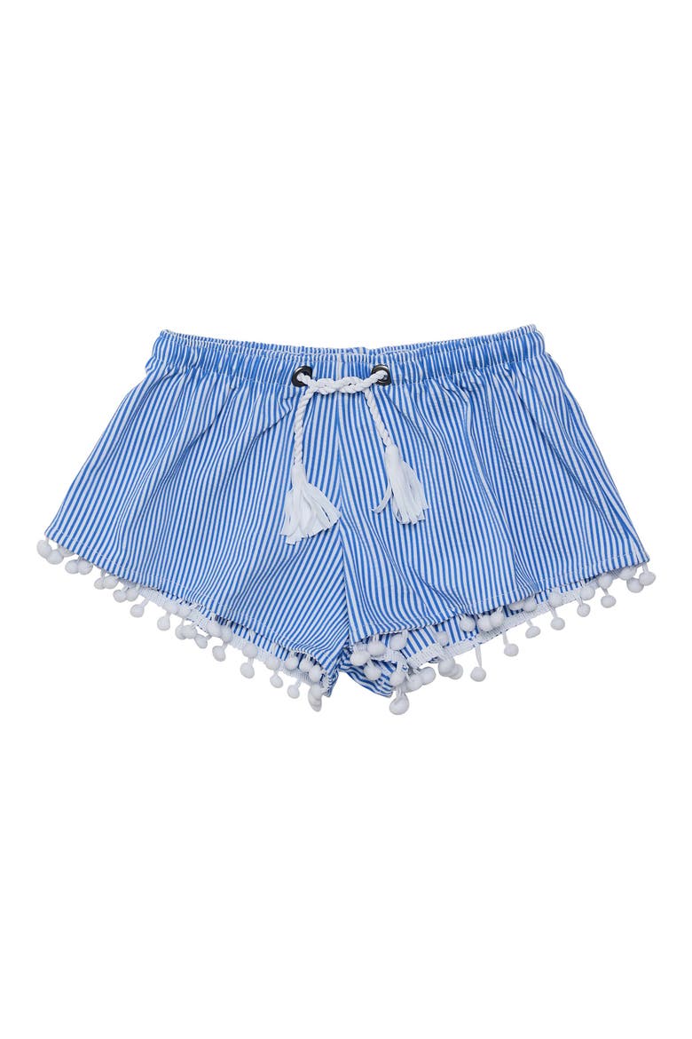 Kids' Parisian Summer Cover-Up Shorts, Main, color, BLUE
