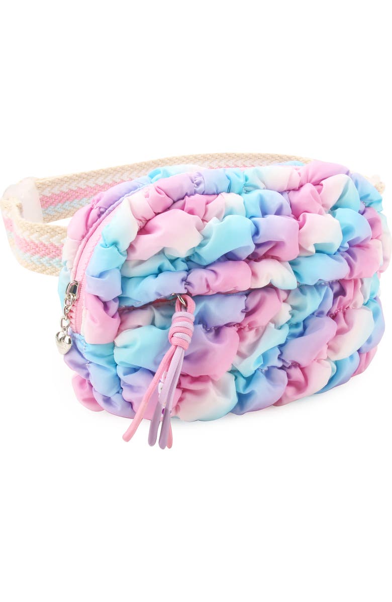 OMG Accessories Kids' Scrunch Belt Bag, Alternate, color, Pink Multi