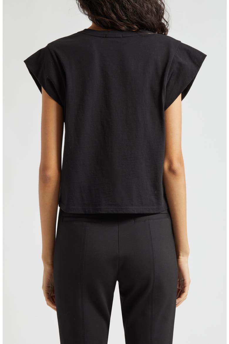 Classic Cotton Jersey V-Neck T-Shirt, Alternate, color, BLACK