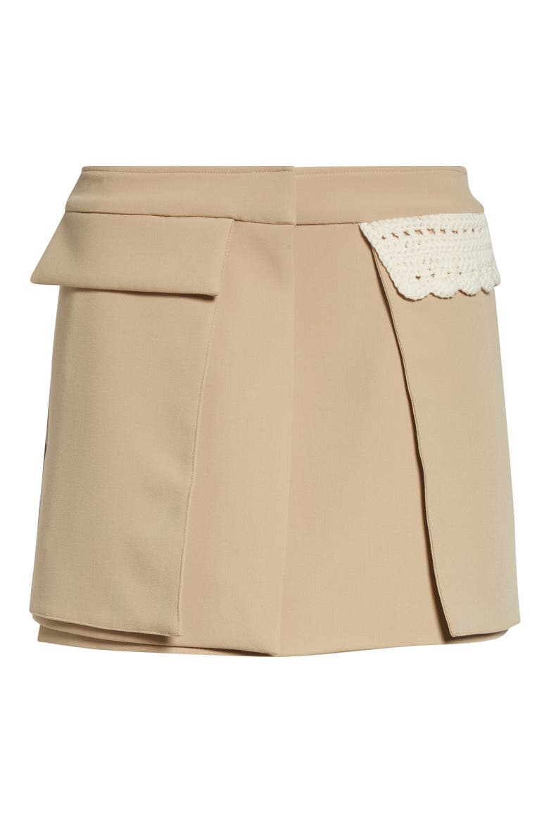 Waist Panel Miniskirt, Alternate, color, ECRU