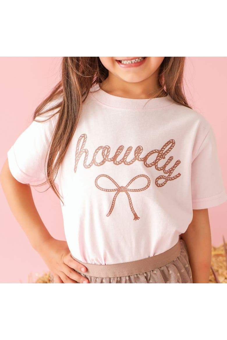 Howdy Darling Western Short Sleeve T-Shirt, Alternate, color, Ballet Pink