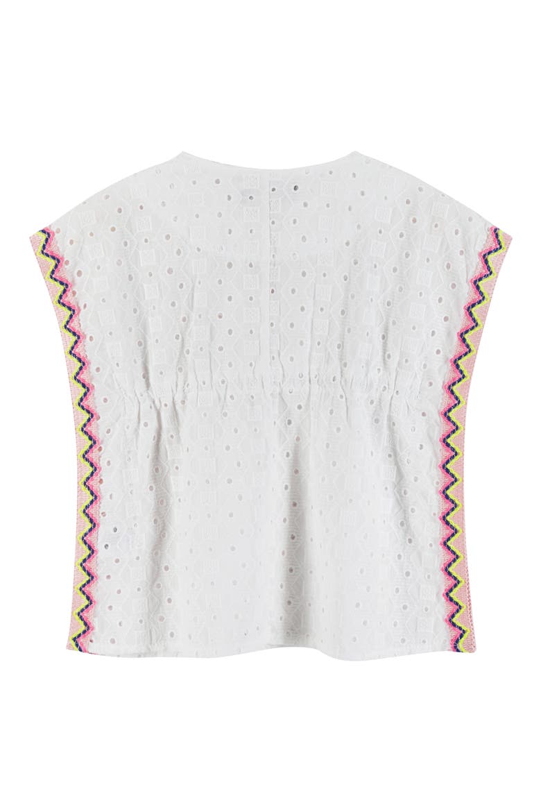 Broderie Anglaise Cotton Cover-Up, Alternate, color, WHITE