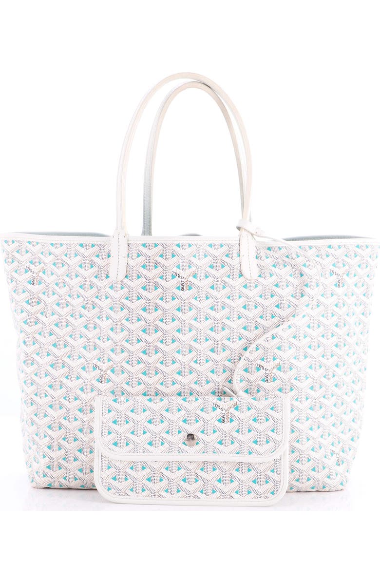 Pre-Owned Goyard Saint Louis Tote Claire Voie Coated Canvas PM, Alternate, color, White