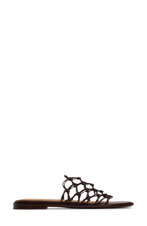 Taryn Knotted Slide Sandal (Women)