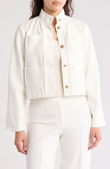 By Design Europe Ponte Jacket In Gardenia