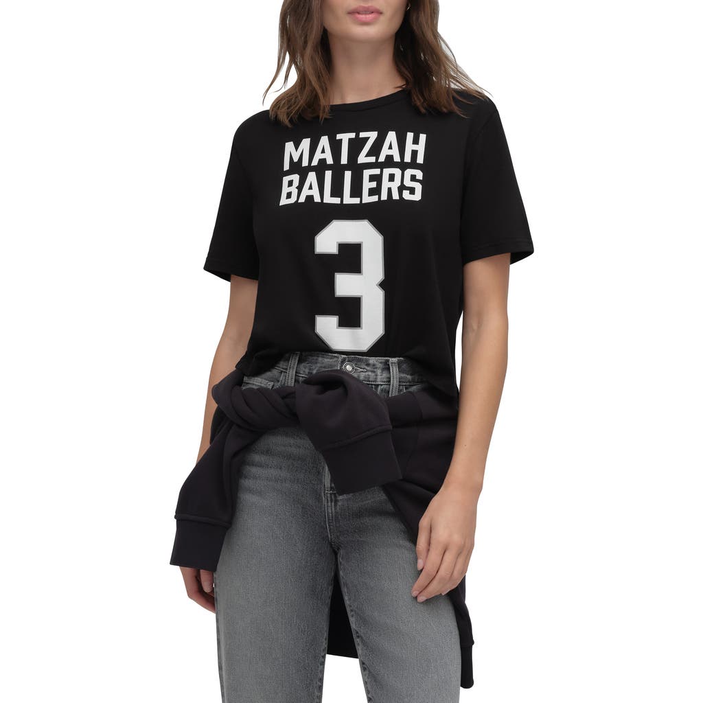 Favorite Daughter Matza Ballers Graphic T-shirt In Black
