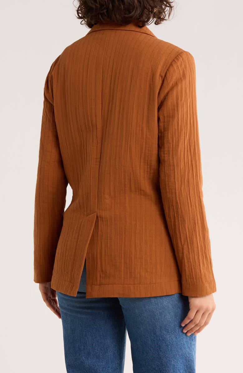 DR2 by Daniel Rainn Topstitch Cotton Blazer, Alternate, color, N493 Glazed Ginger/ L379