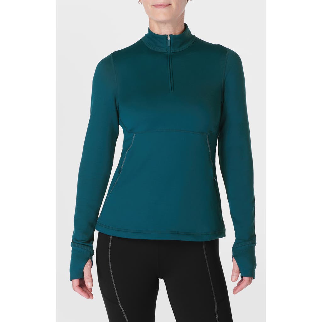 SWEATY BETTY SWEATY BETTY THERMA BOOST RUNNING HALF ZIP PULLOVER