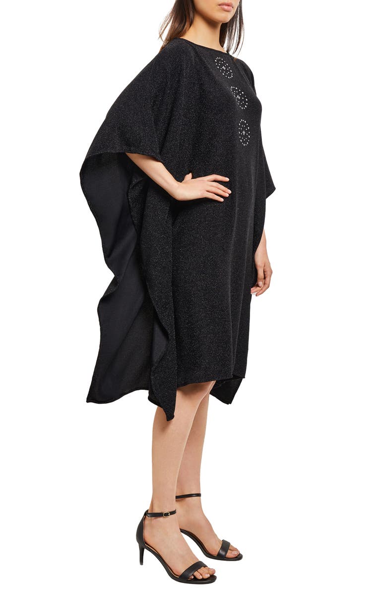 Misook Studded Cape Sweater Dress, Main, color, 