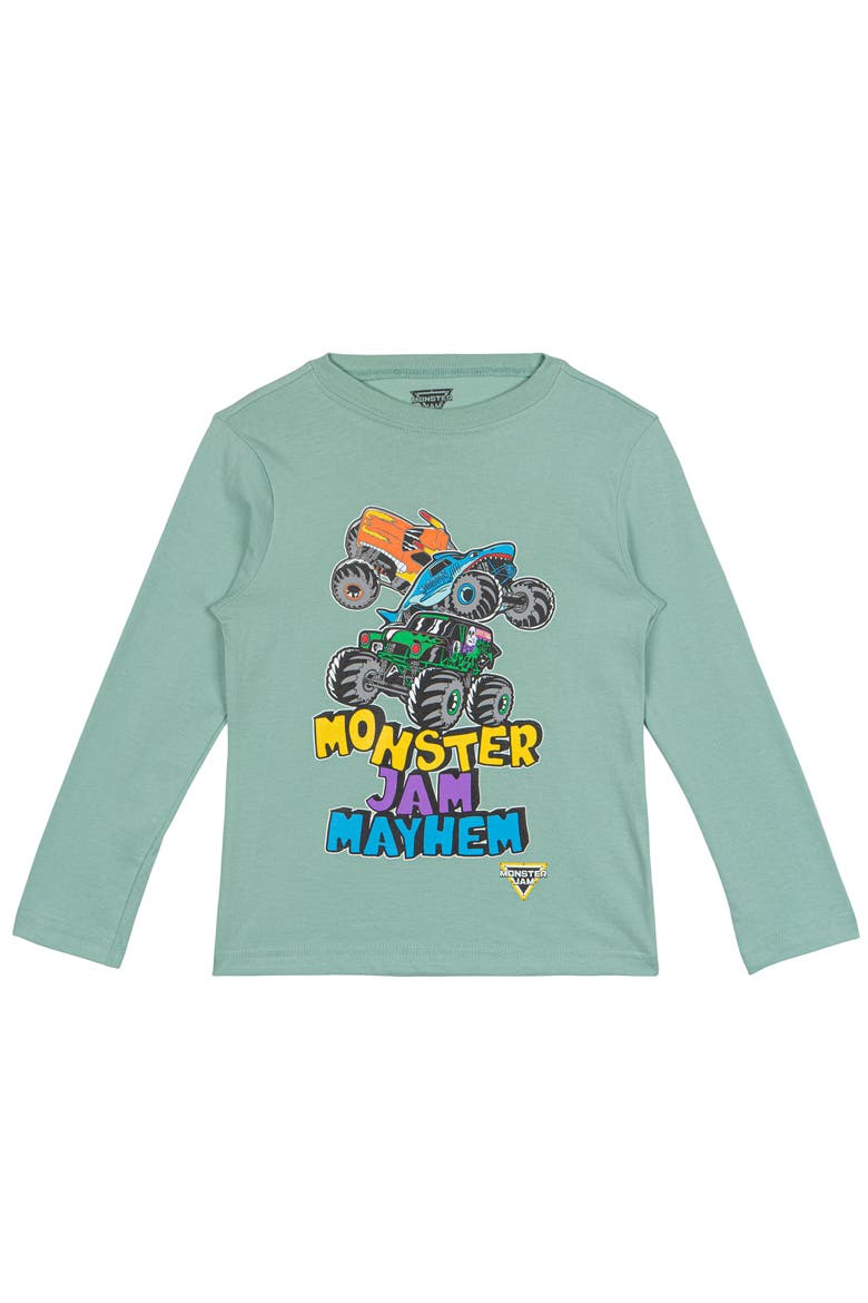 2-Pack Long Sleeve T-Shirt, Alternate, color, Sage Blue Grave Digger