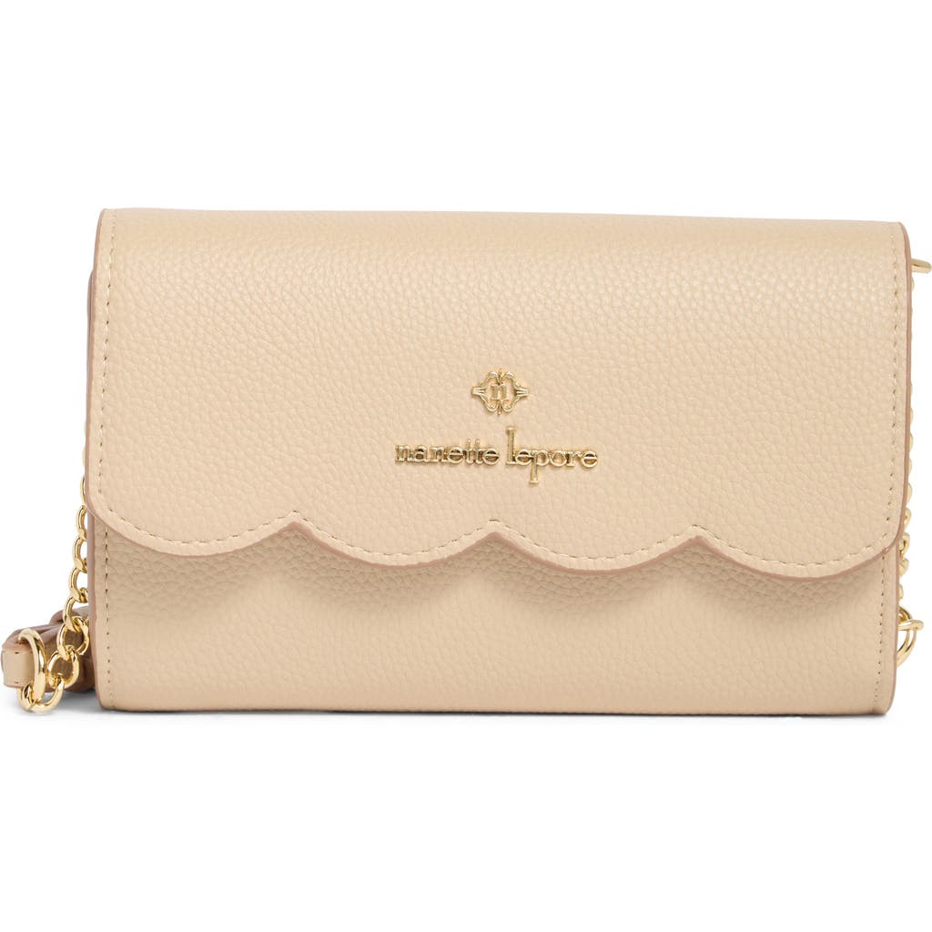 Nanette Lepore Ruthie Scallop Flap Wallet On A Chain