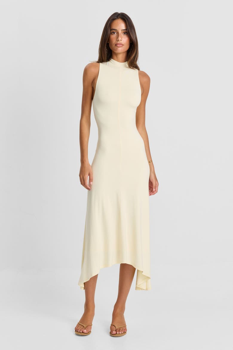 Maeve Midi Dress, Alternate, color, Butter