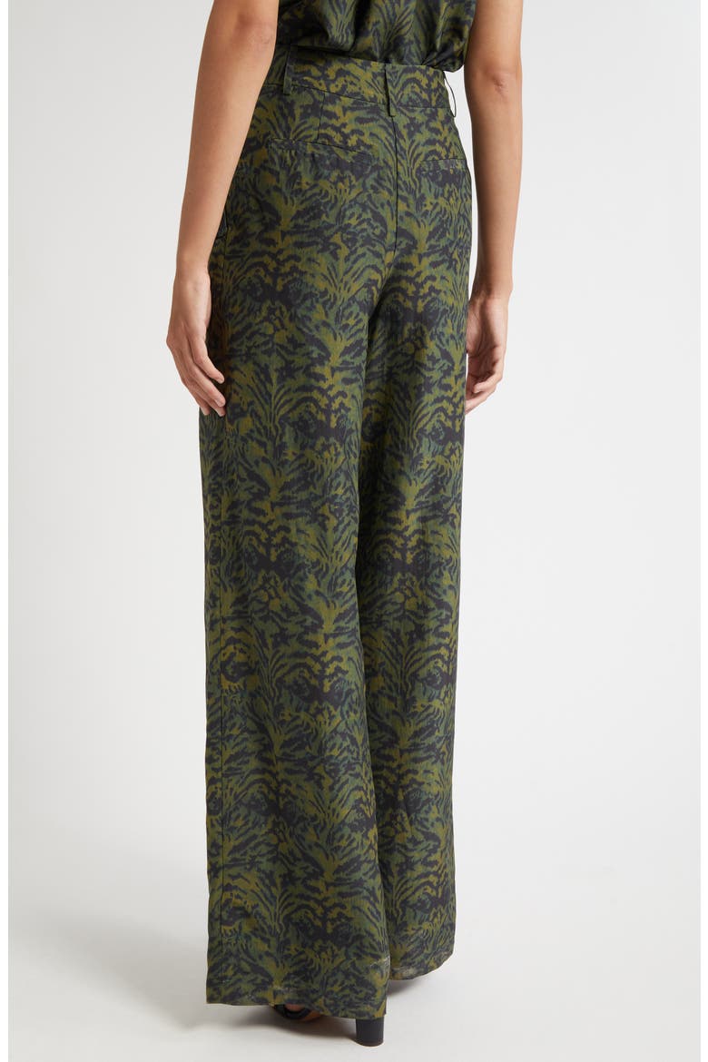 Charlie Print Wide Leg Pants, Alternate, color, DESERT JASPER
