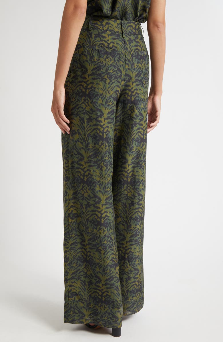 Ulla Johnson Charlie Print Wide Leg Pants, Alternate, color, Desert Jasper